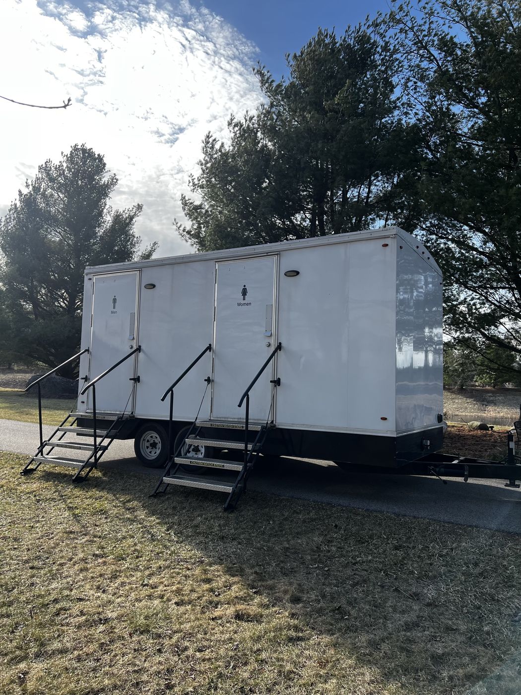 Trailer exterior with accessible entry