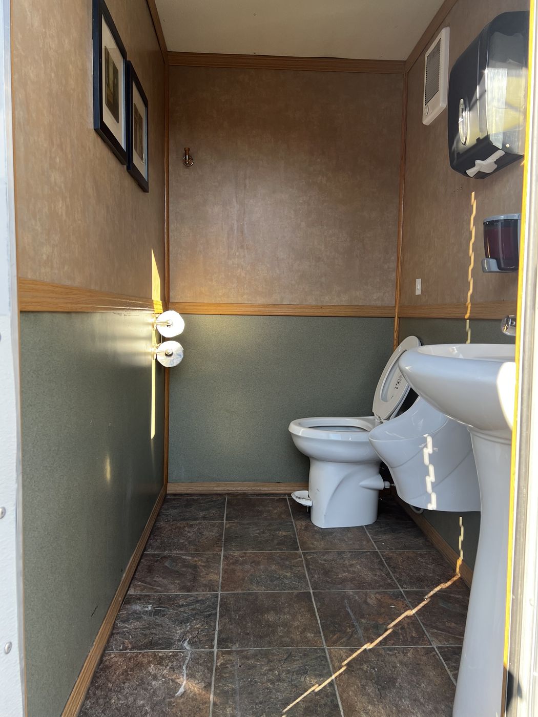 Toilet and sink interior